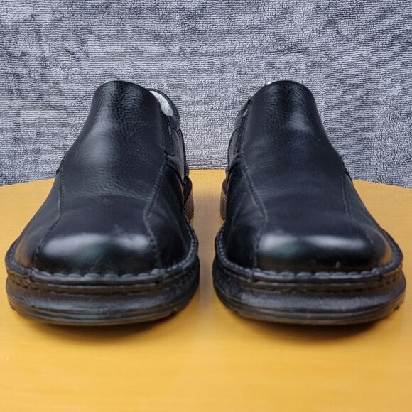 Dr Martens Tevin Shoes Men's Size 9 M Black Leather Air Cushion Elastic Slip-On - Picture 4 of 16